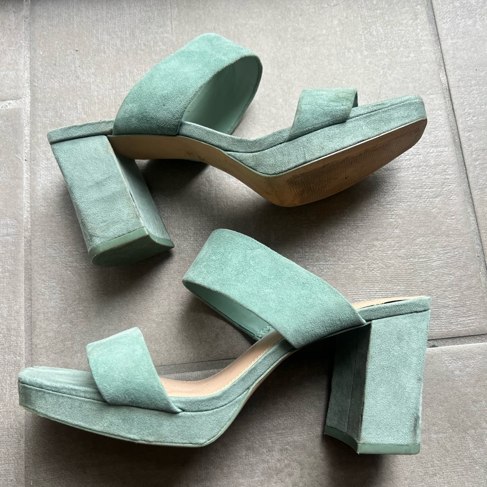 Zara block heel - tile - size 7.5